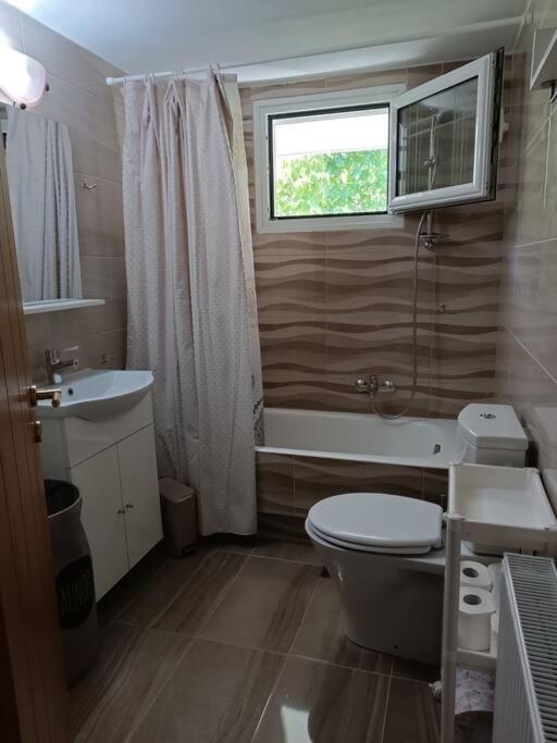 Ferienwohnung Ολόκληρος Όροφος Αγροτική Οικία Néos Pírgos Exterior foto